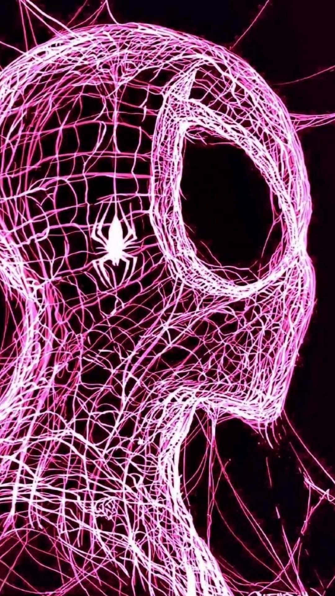 Pink Spider Man Digital Art Wallpaper