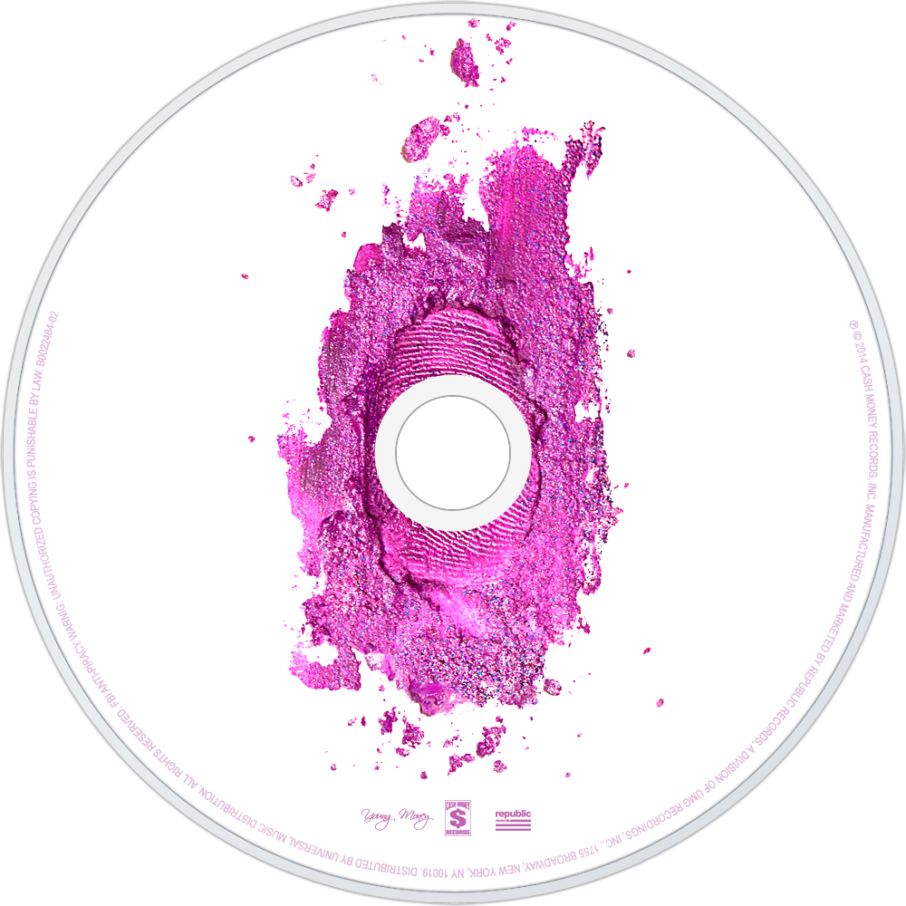 Pink Splattered C D Design PNG