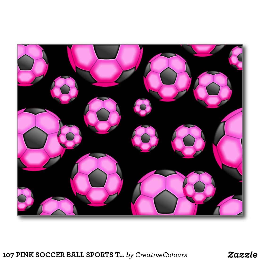 Pink Soccer Ball Sporty Wallpaper