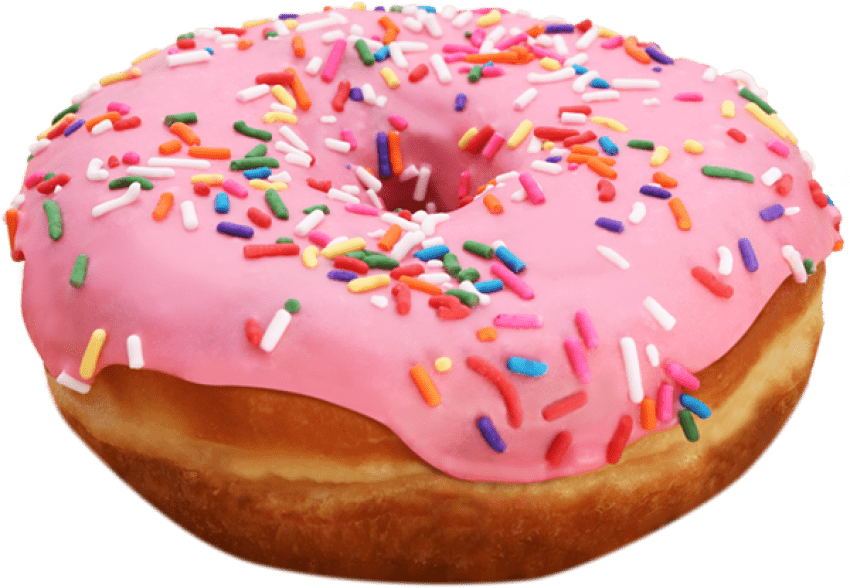 Pink Sprinkled Doughnut.png PNG