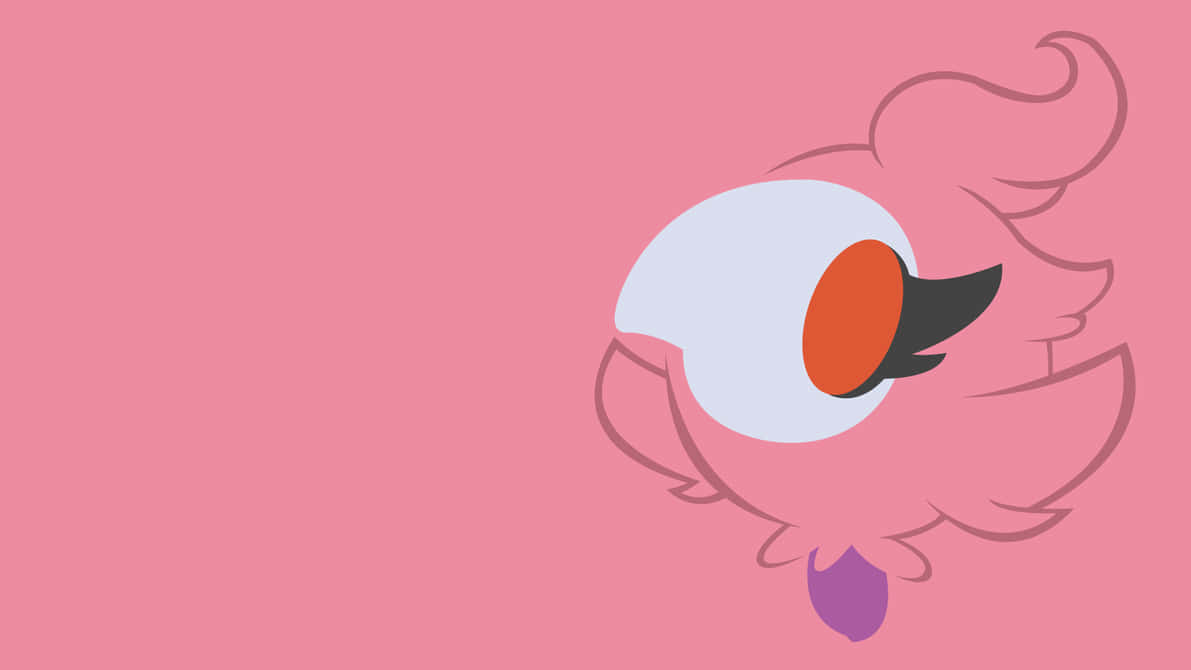 Pink Spritzee With Eyes Closed Wallpaper