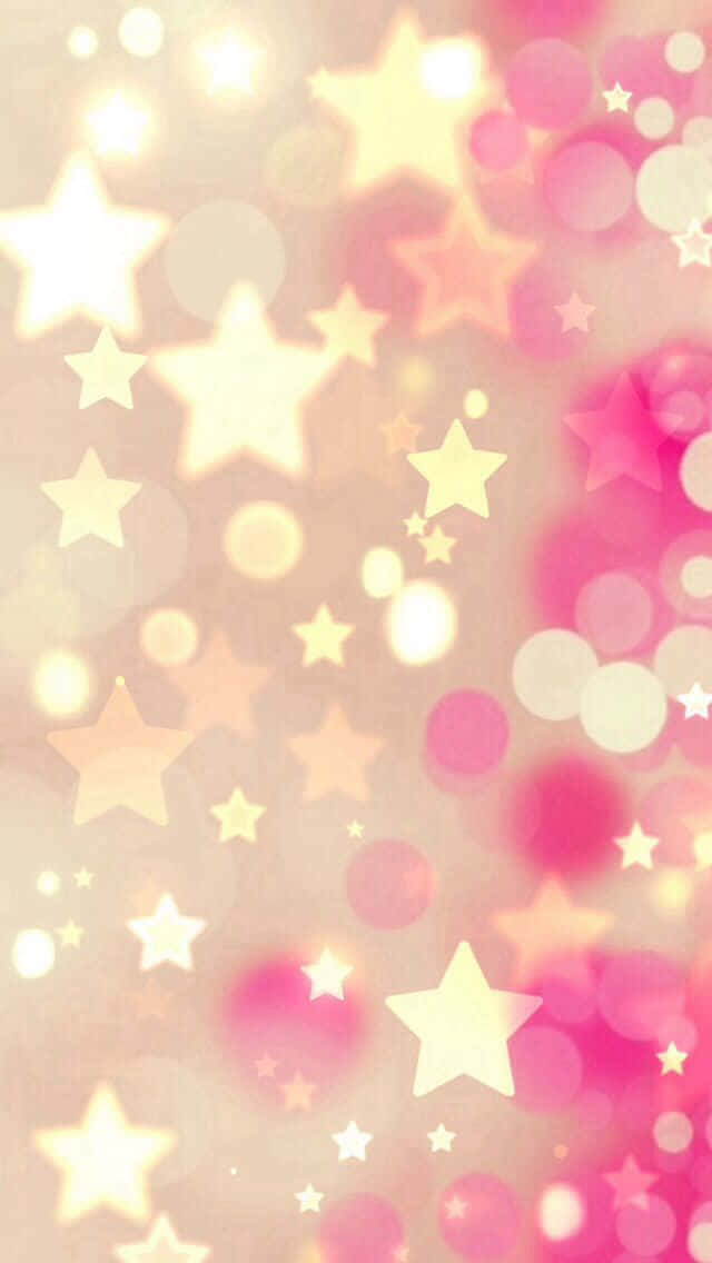 Illuminating the night with a vibrant pink star