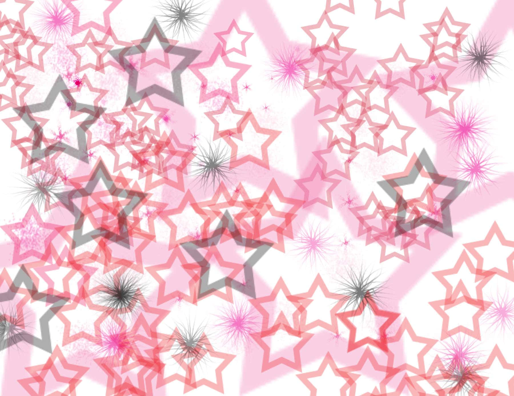 Pink And Grey Stars On A White Background