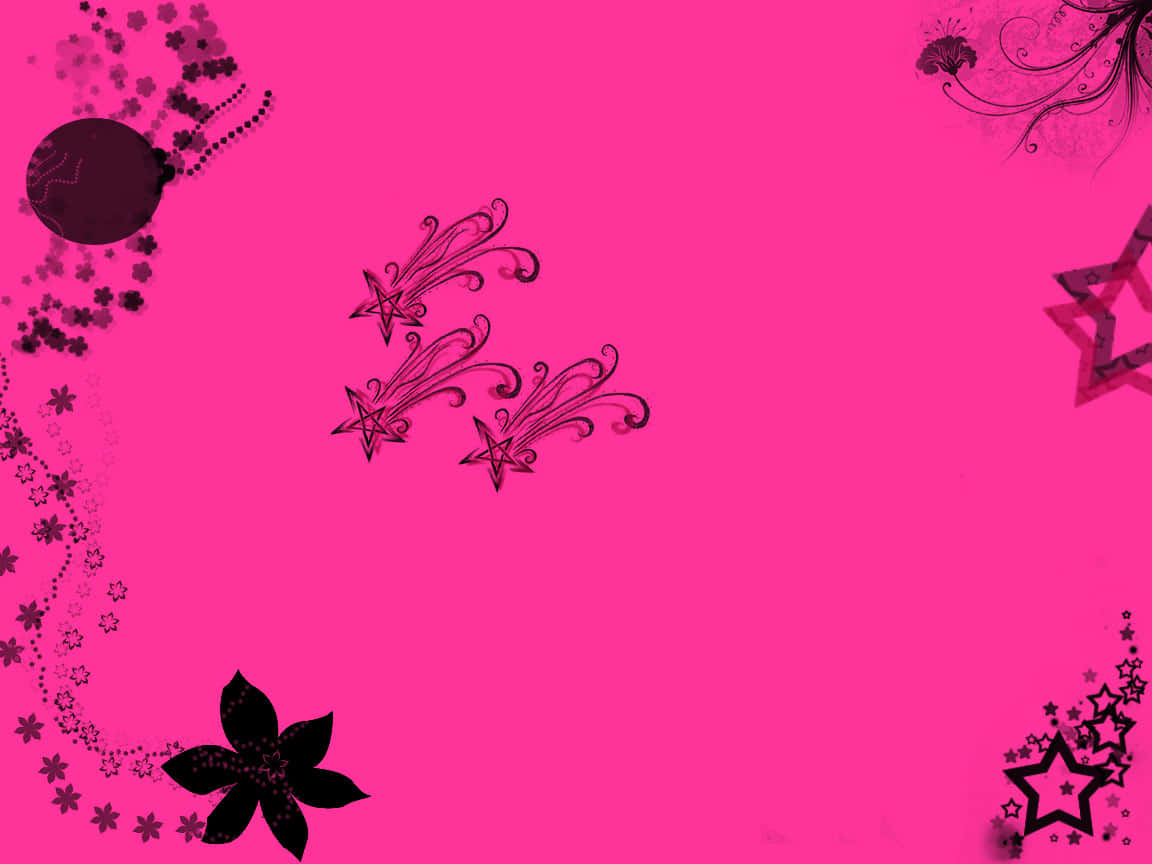 Elegant Pink Star Background