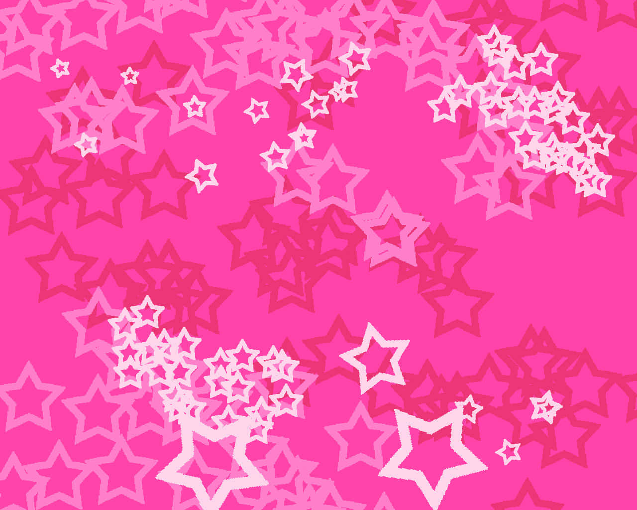 Pink Stars On A Pink Background