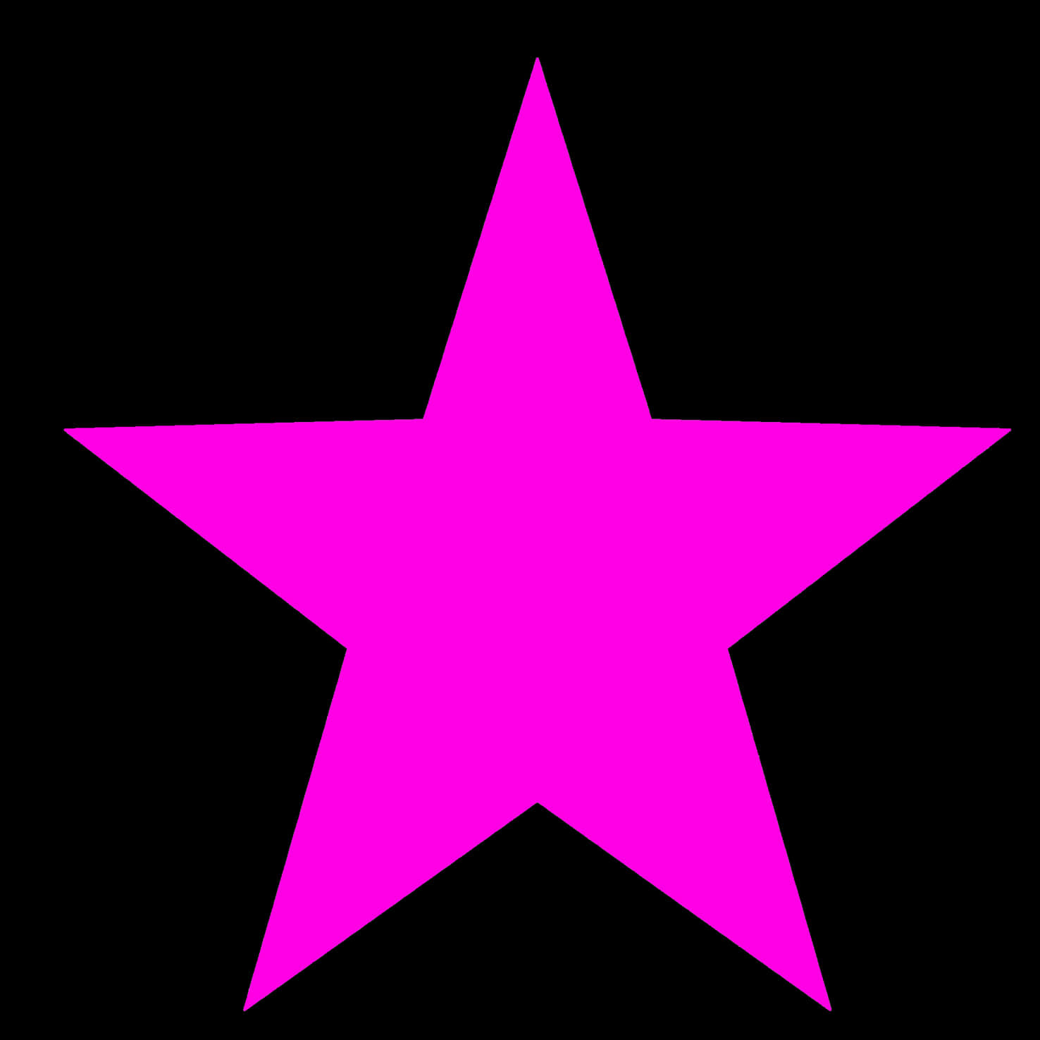 A brilliant pink star in the sky