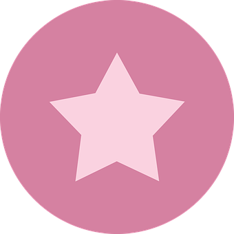 Pink Star Icon PNG