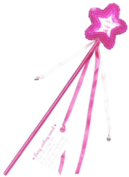Pink Star Magic Wand PNG