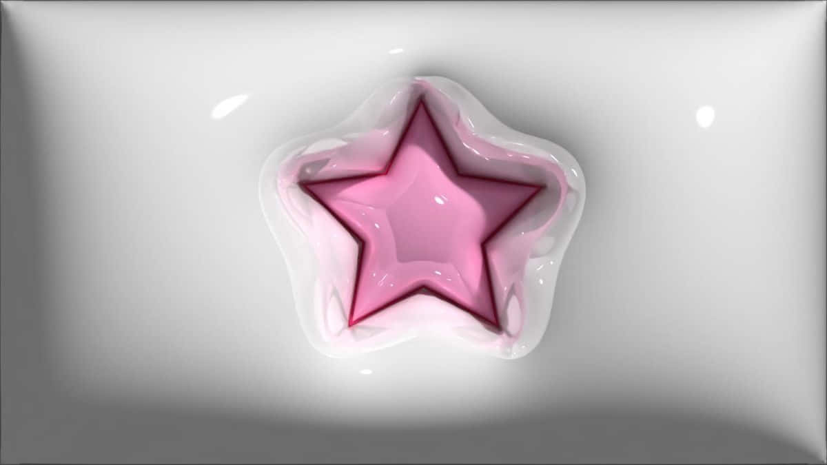 Pink Star Puffy Texture Wallpaper