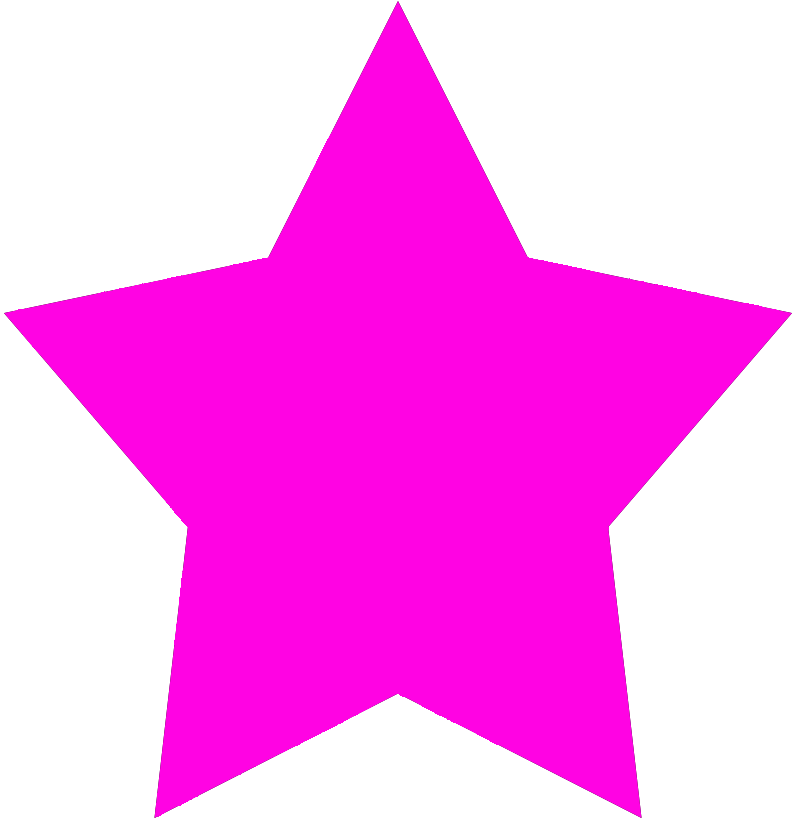 Pink Star Shape PNG