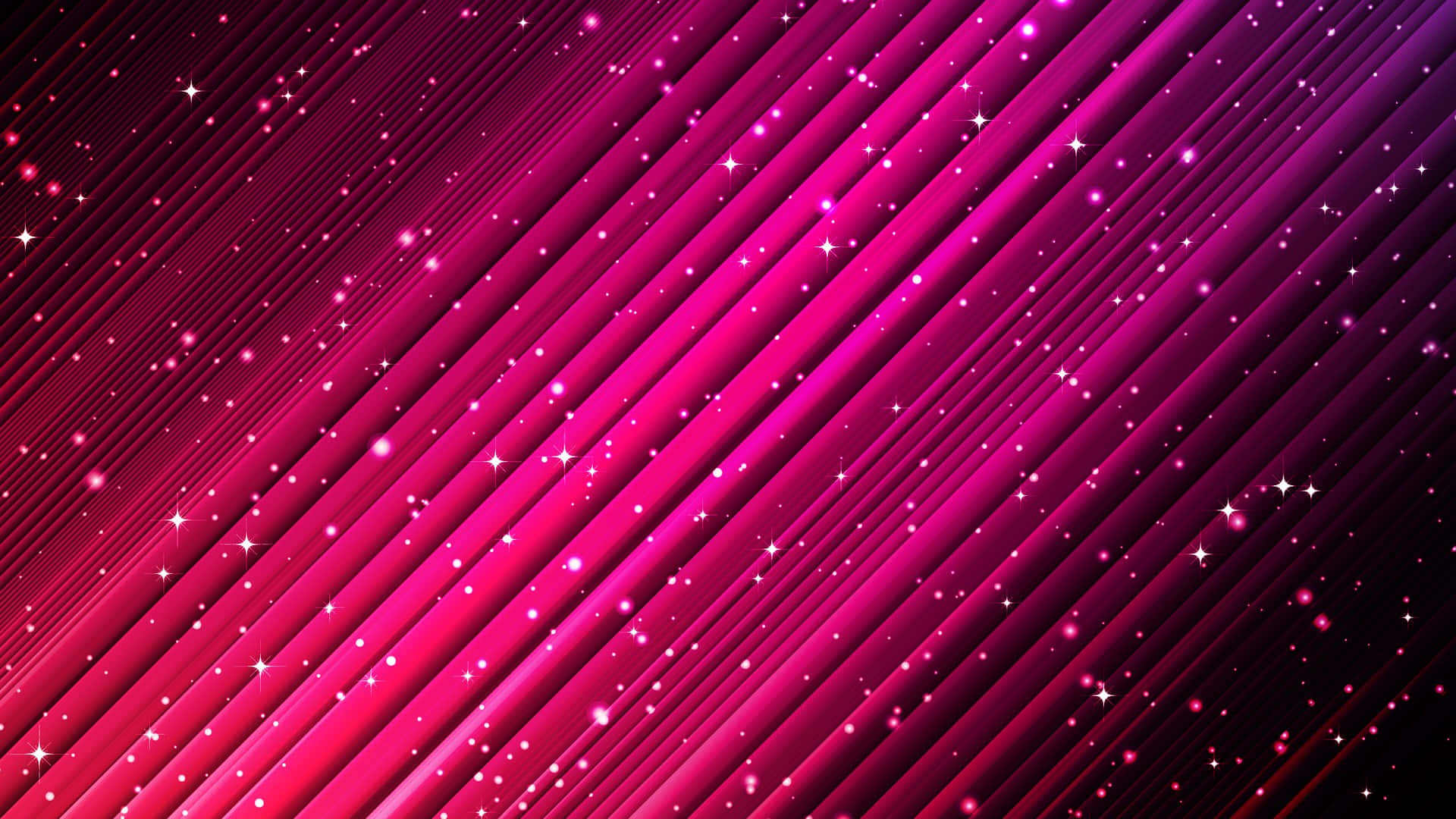 Radiant Pink Stars Illuminating the Night Sky Wallpaper