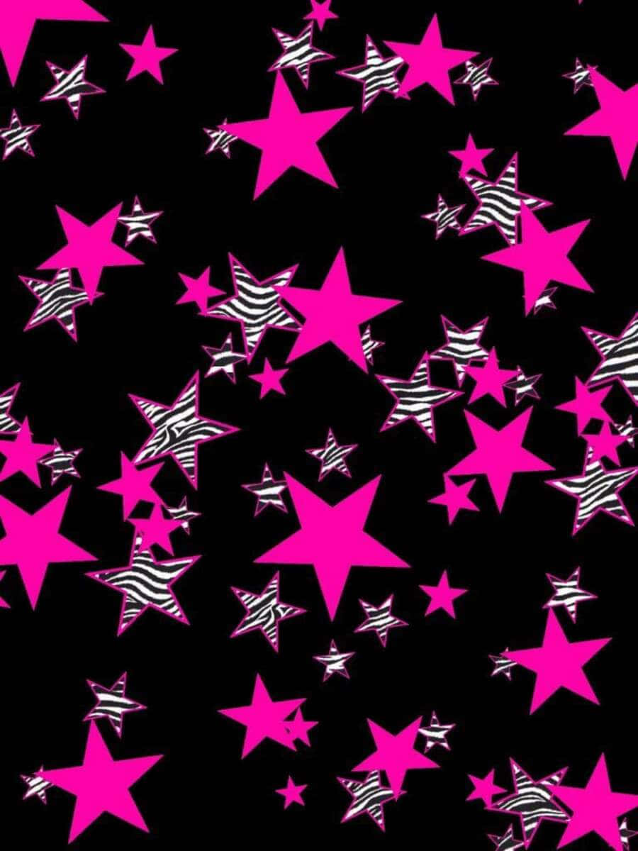 Dreamy Pink Starscape Wallpaper