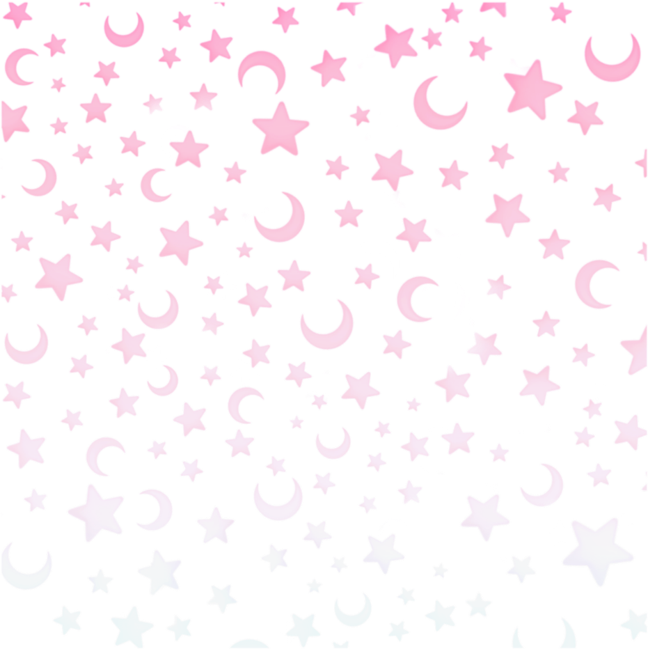Pink Starsand Moons Pattern PNG