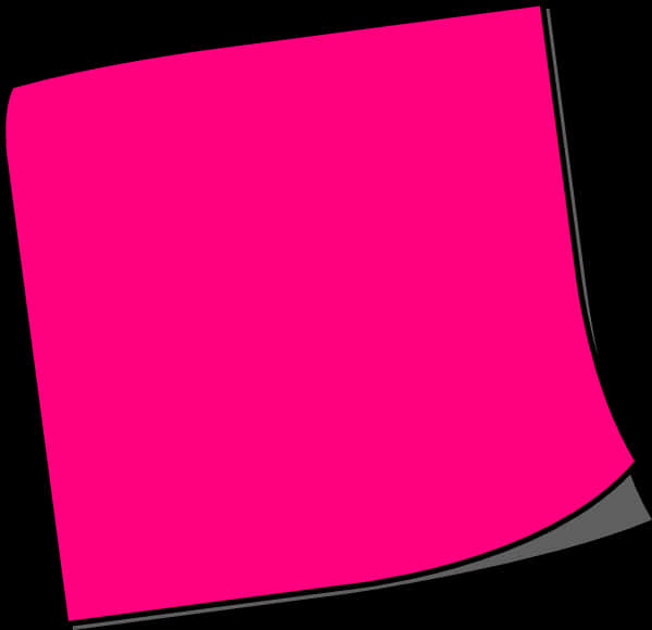 Pink Sticky Note Vector PNG