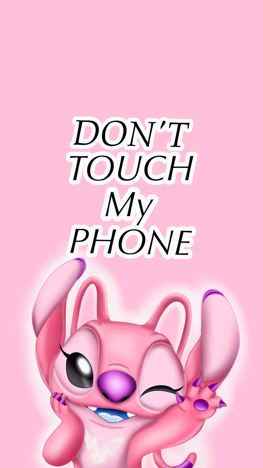 Pink Stitch Phone Wallpaper