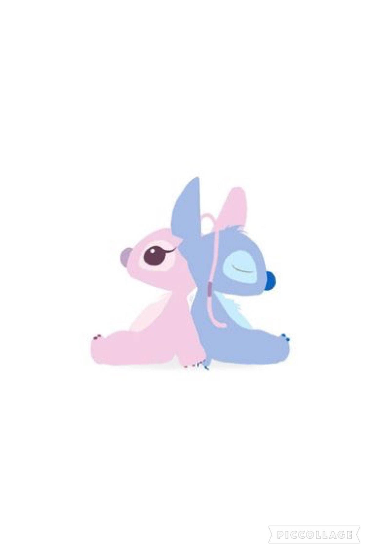 Two Cute Animals With Pink And Blue Hair Wallpaper