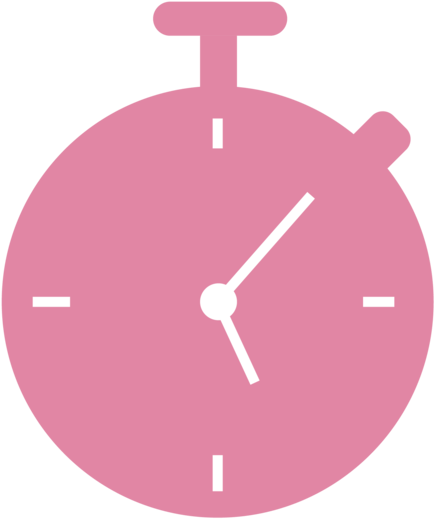 Pink Stopwatch Icon PNG