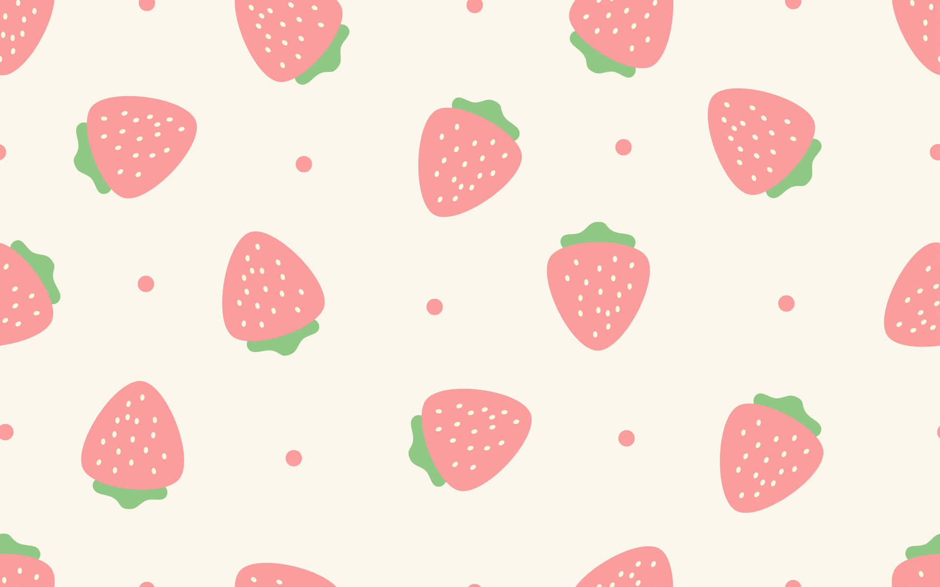 Pink_ Strawberry_ Pattern_ Background Wallpaper