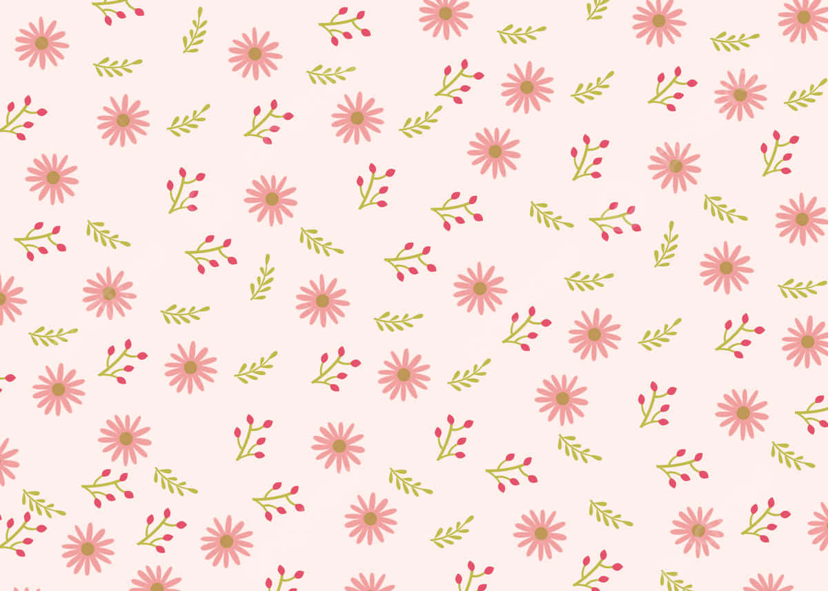 Image  Fresh pink flower complement a summer day Wallpaper
