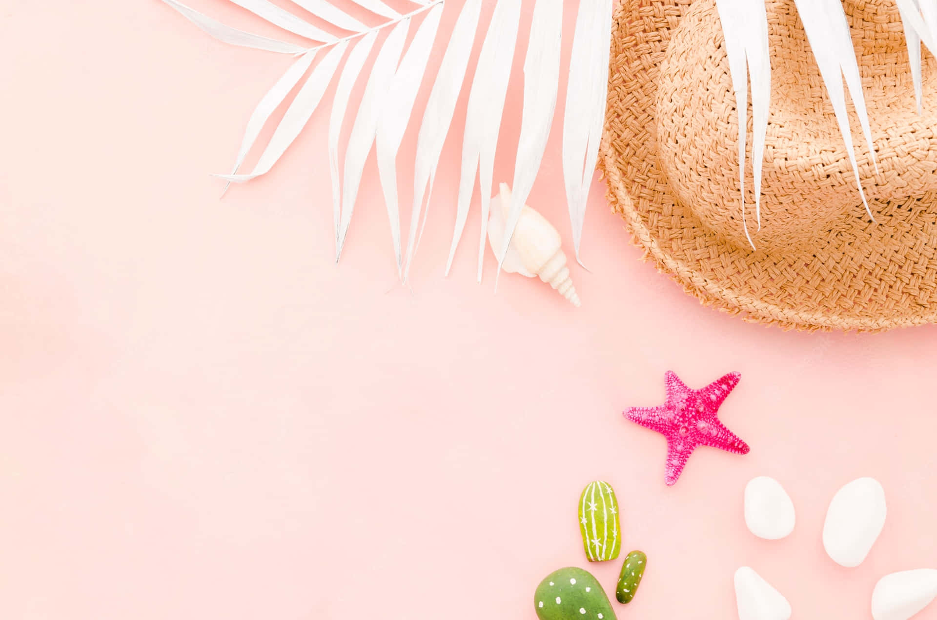 Nyd den livlige energi fra denne Pink Summer Desktop Wallpaper. Wallpaper
