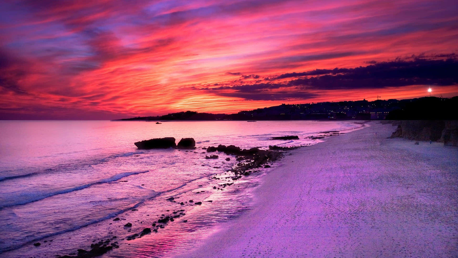 A Dreamy Pink Sunset