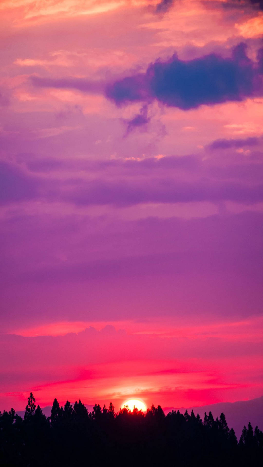 A Red And Purple Sky Wallpaper
