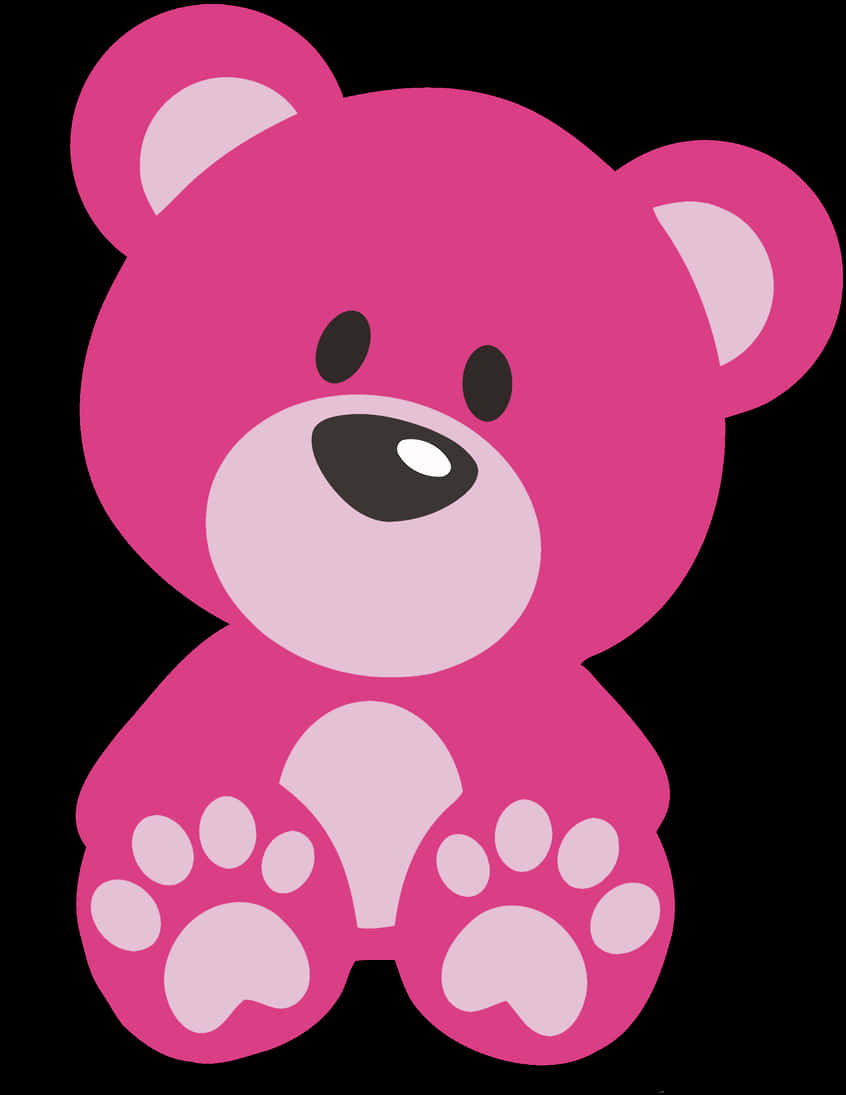 Pink Teddy Bear Graphic PNG