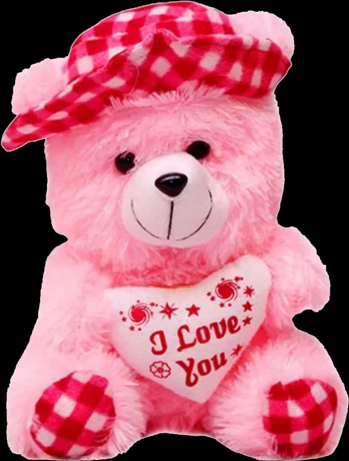 Pink Teddy Bear With Heart PNG