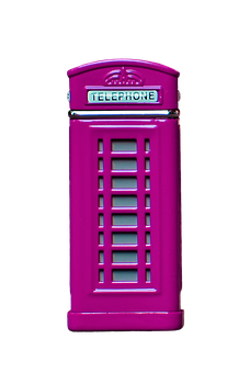 Pink Telephone Booth PNG