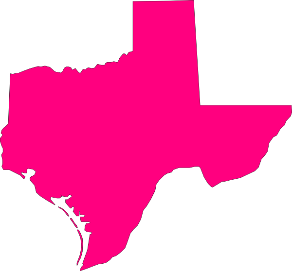 Pink Texas Outline PNG
