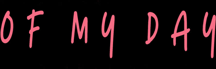 Pink Text Black Background PNG