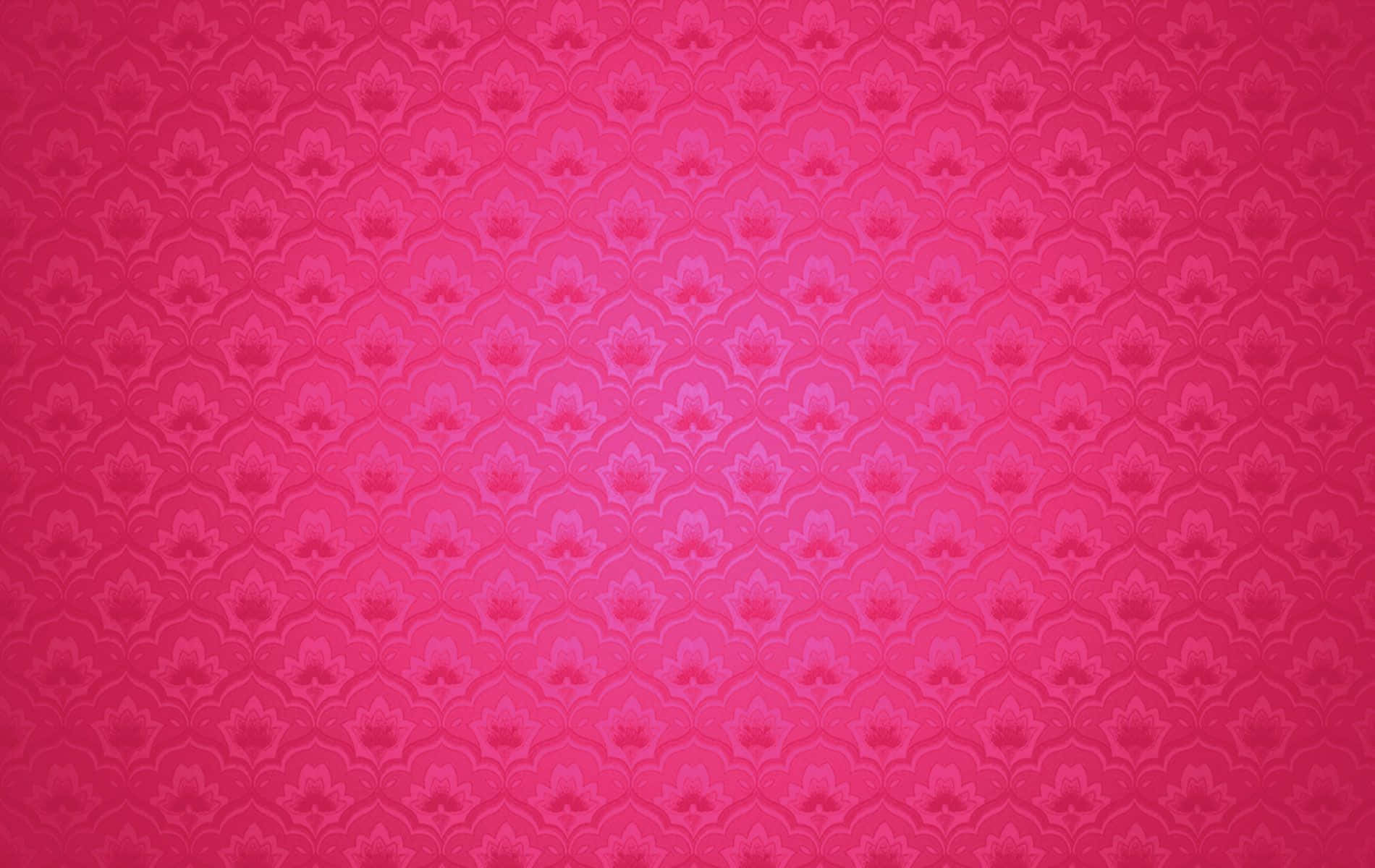Pink Floral Wallpaper Vector