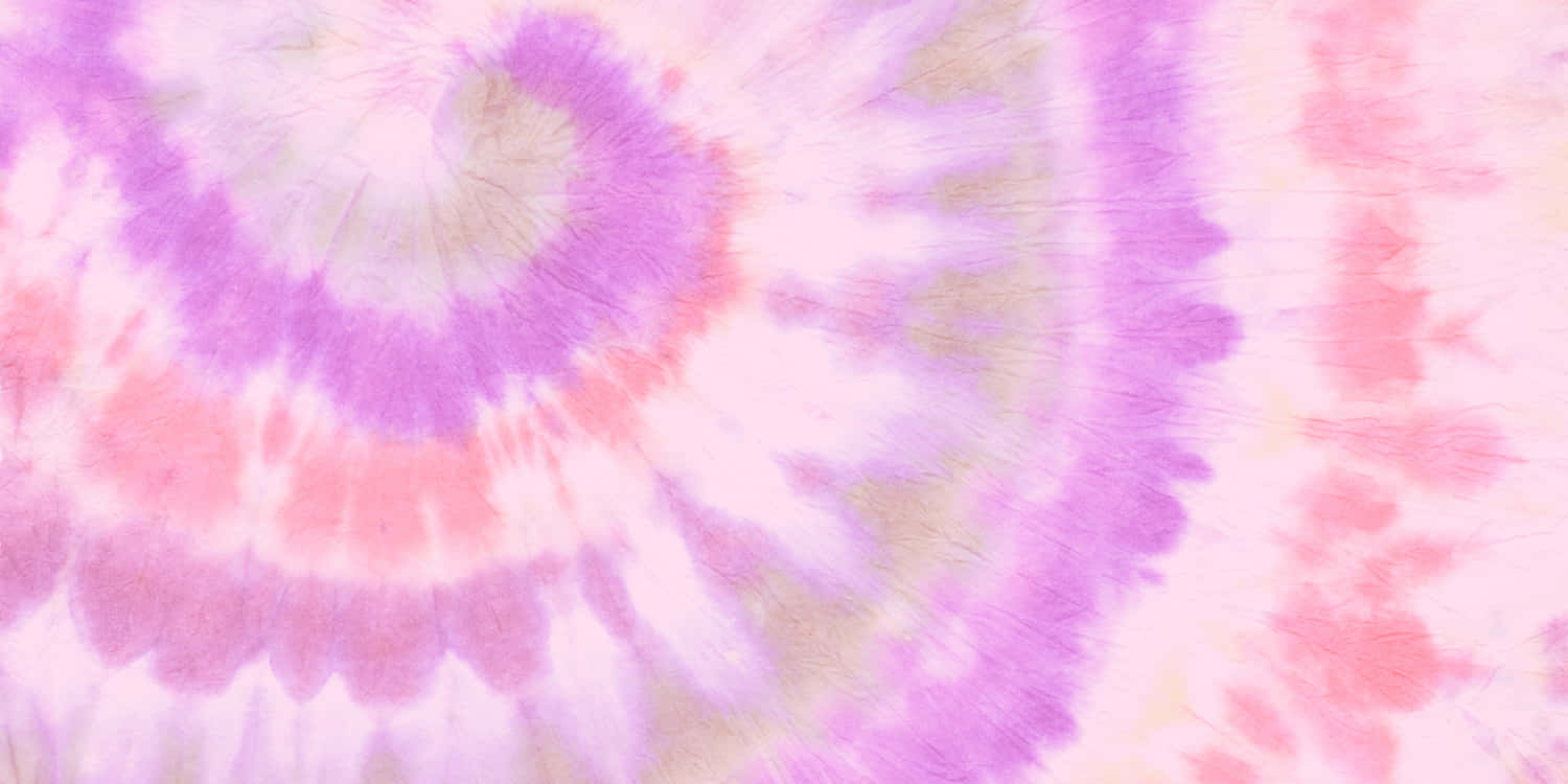 A Pink And White Tie Dyed Fabric