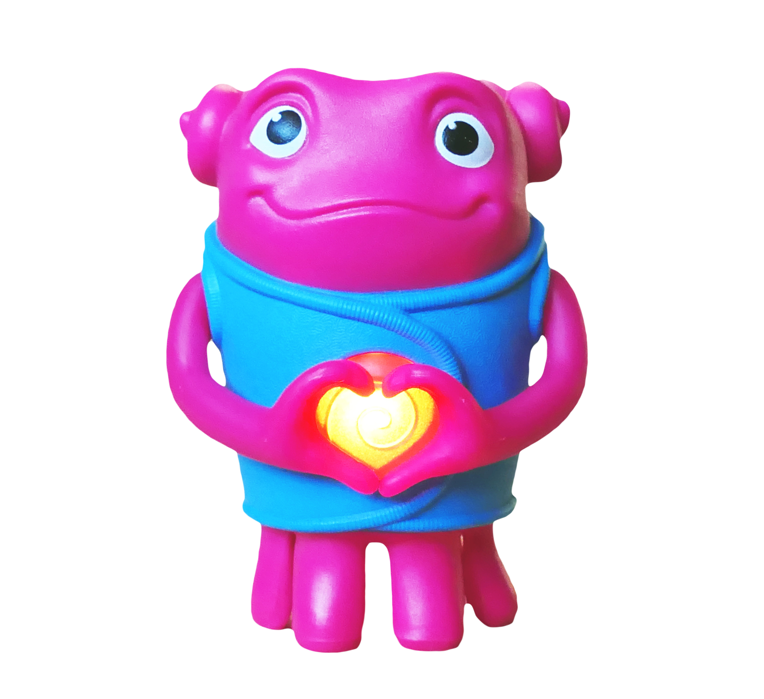 Pink Toy Figure With Heart PNG