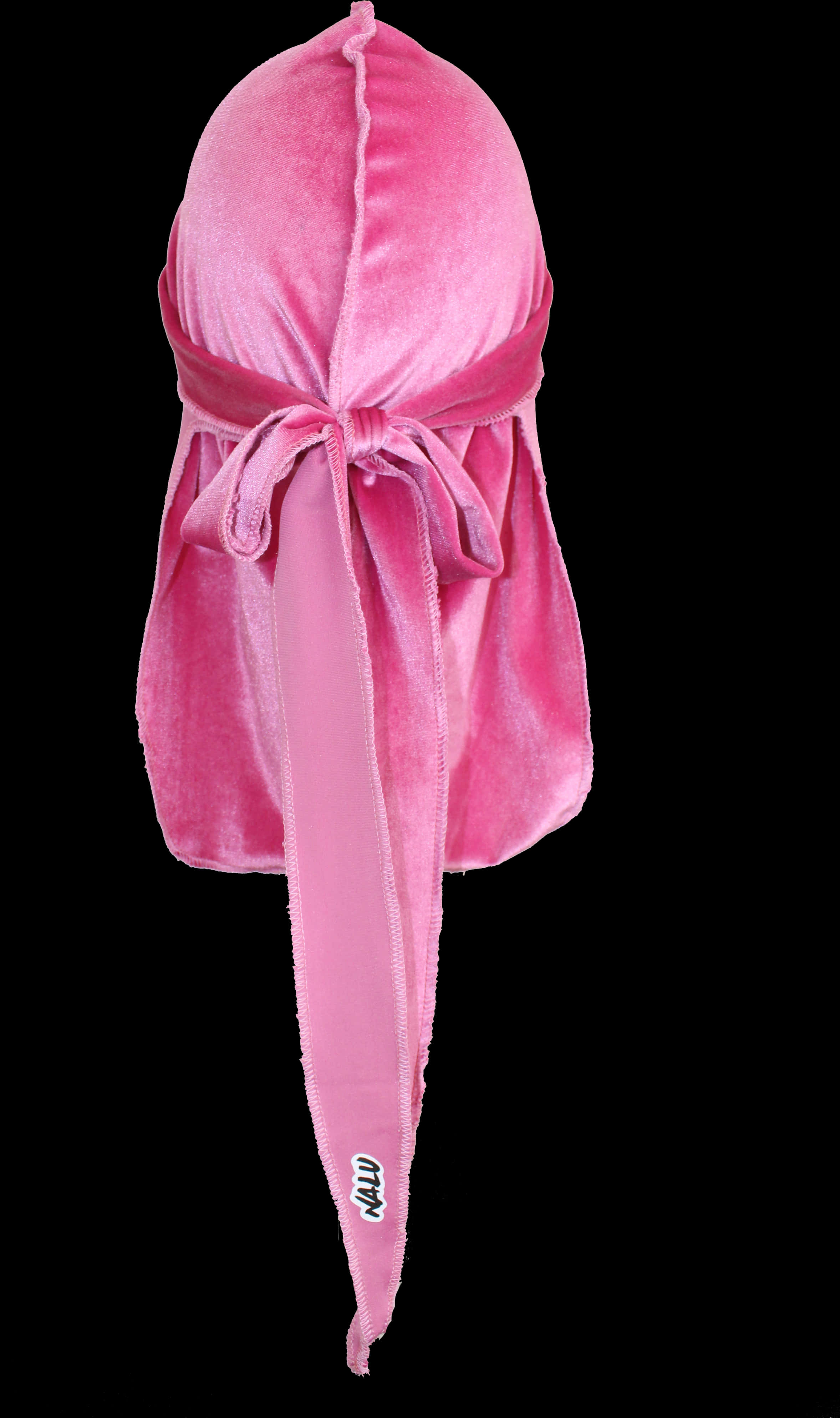 Pink Velvet Durag Isolated PNG
