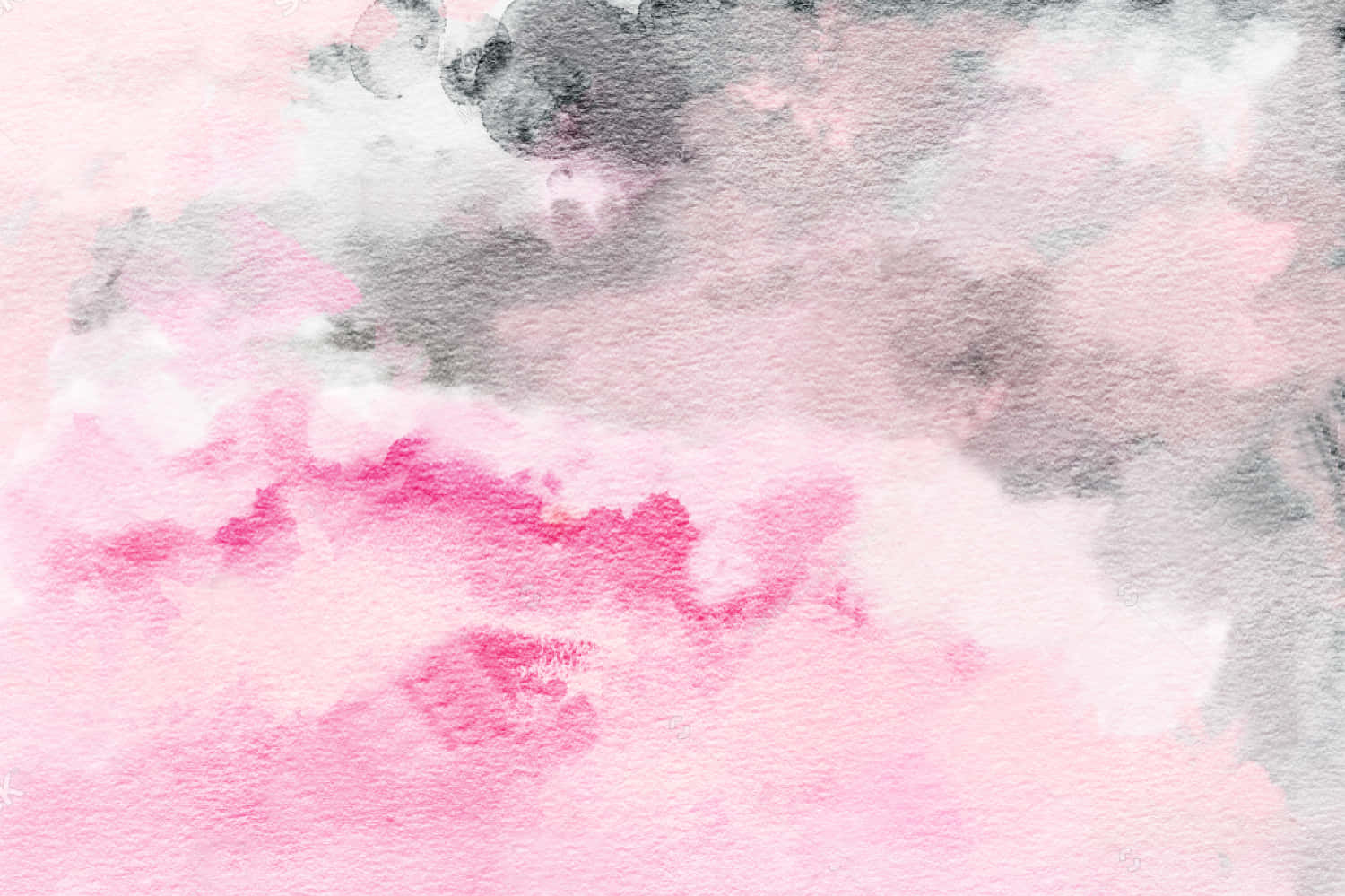 Watercolor Artwork in a Bright Pink Tone Wallpaper