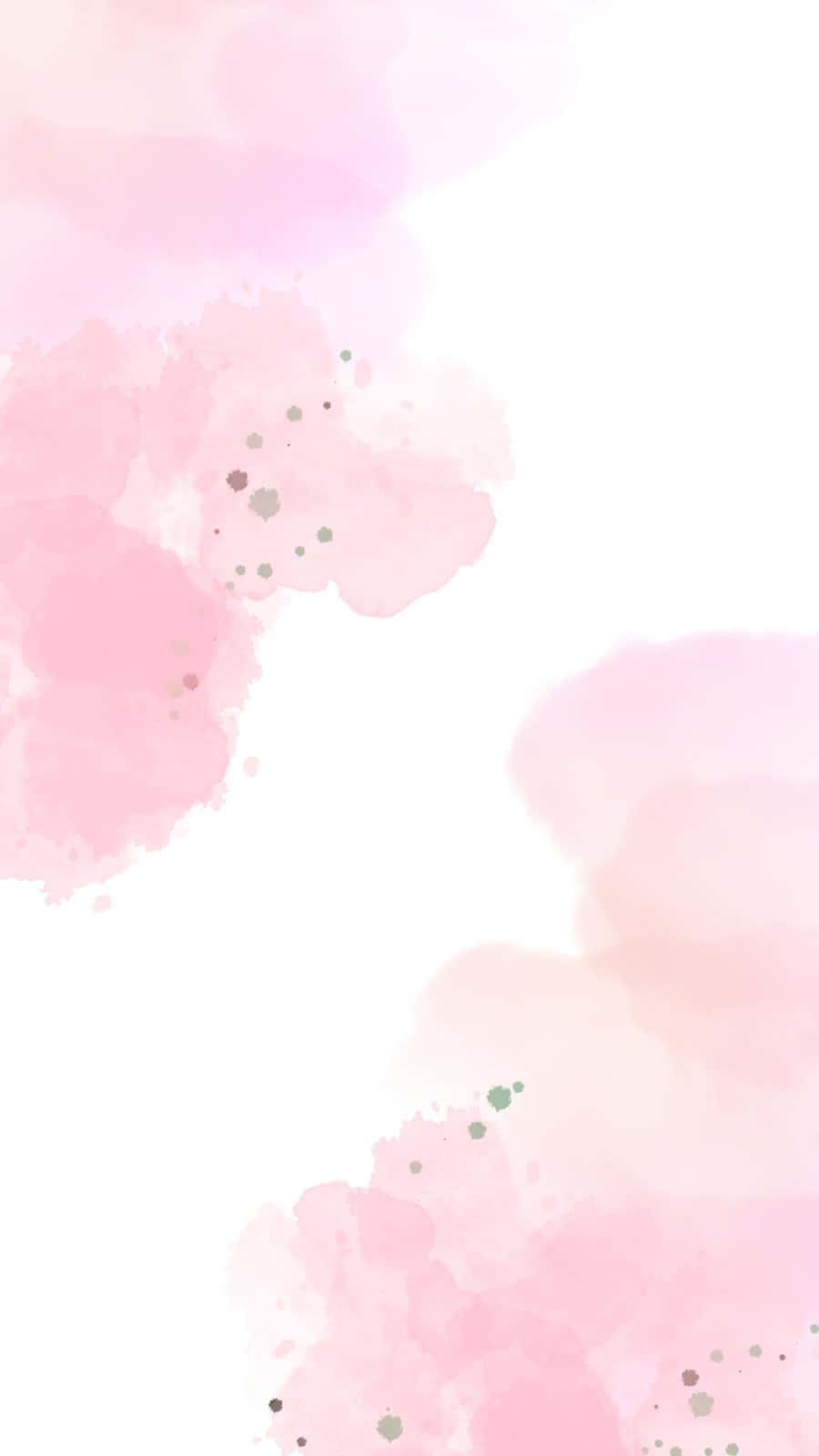 En smuk ton af lyserød vandfarve blomster Wallpaper