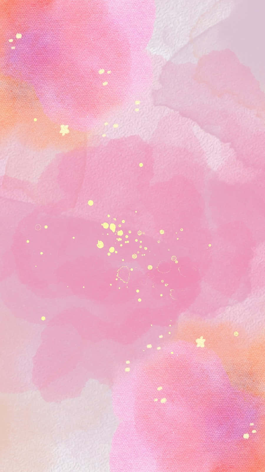 Pink Watercolor Backgroundwith Gold Specks Wallpaper