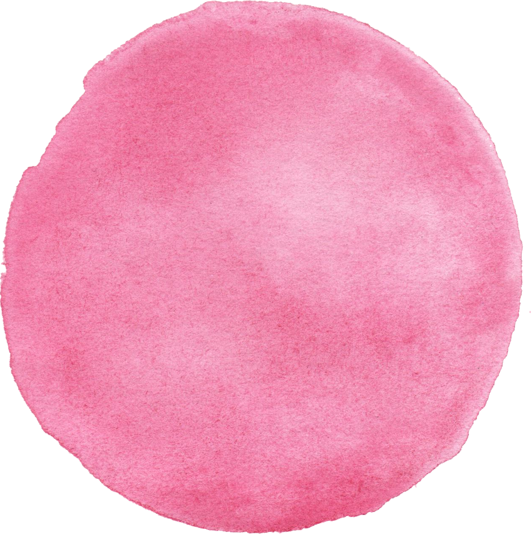 Pink Watercolor Circle Texture PNG