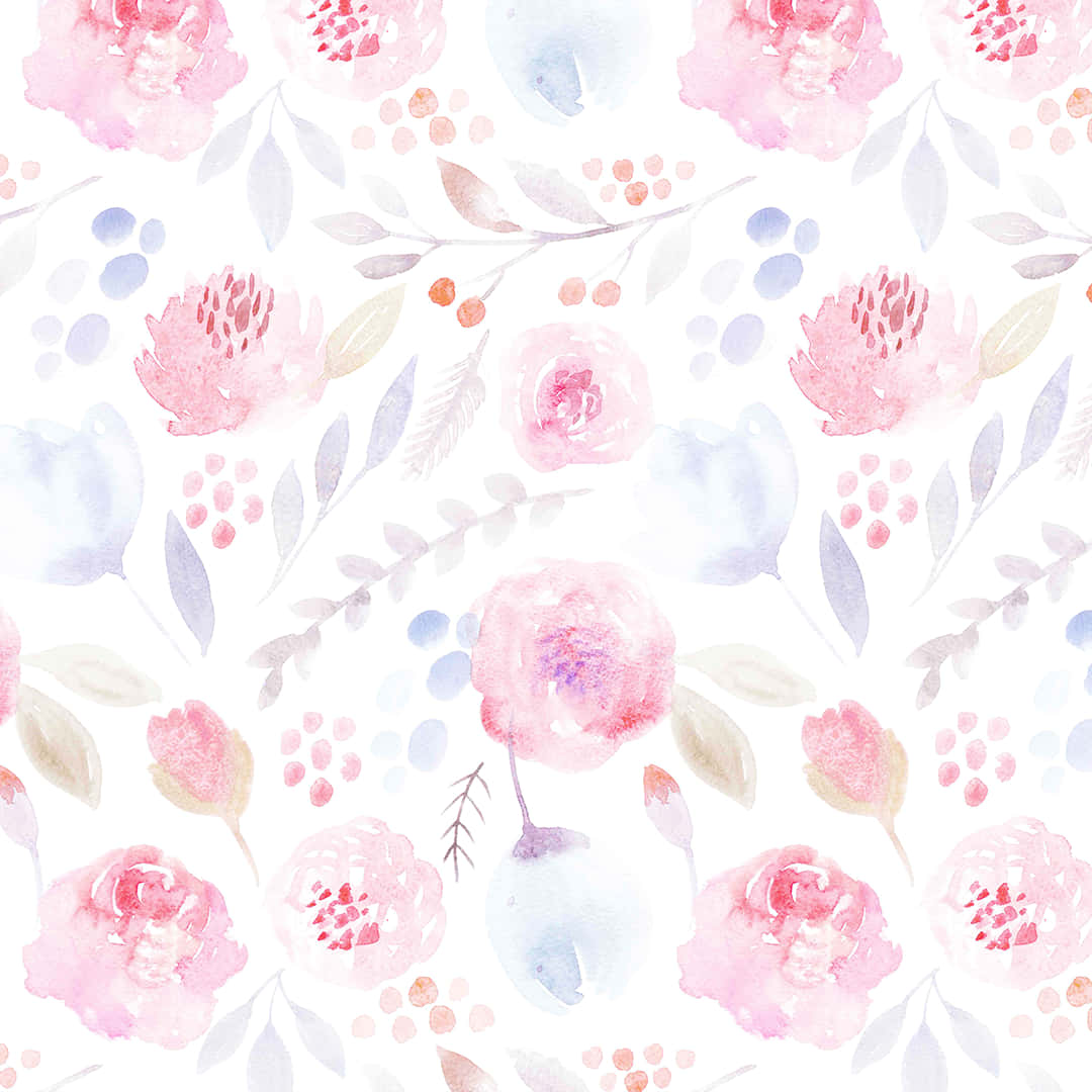 Unapintura Acuarela Rosa Pastel, La Opción Ideal Para Agregar Belleza Sutil A Tu Espacio. Fondo de pantalla