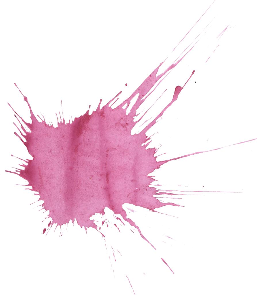 Pink Watercolor Splashon Teal Background PNG