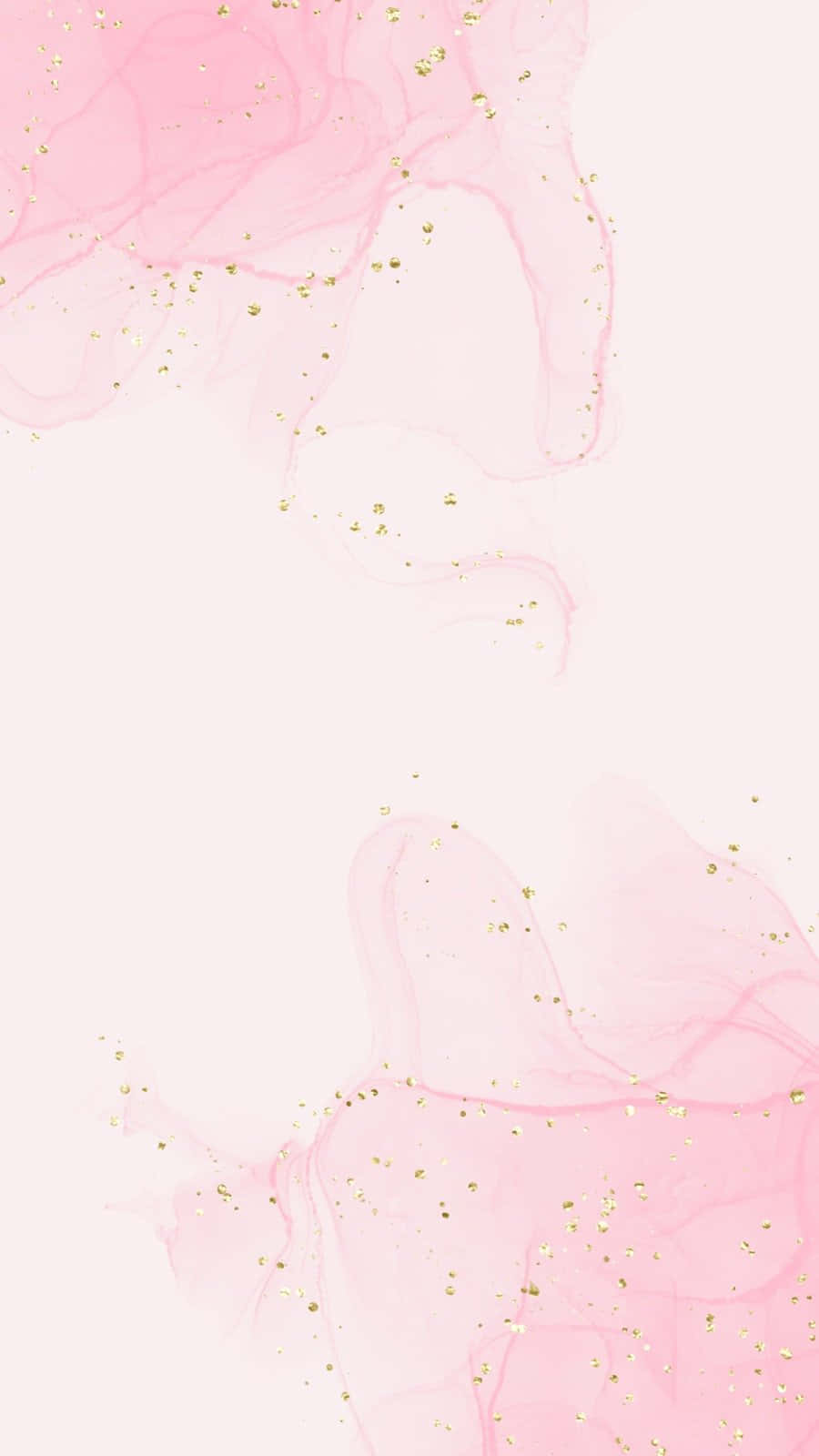 Pink_ Watercolor_ Swirls_with_ Gold_ Specks_ Background Wallpaper