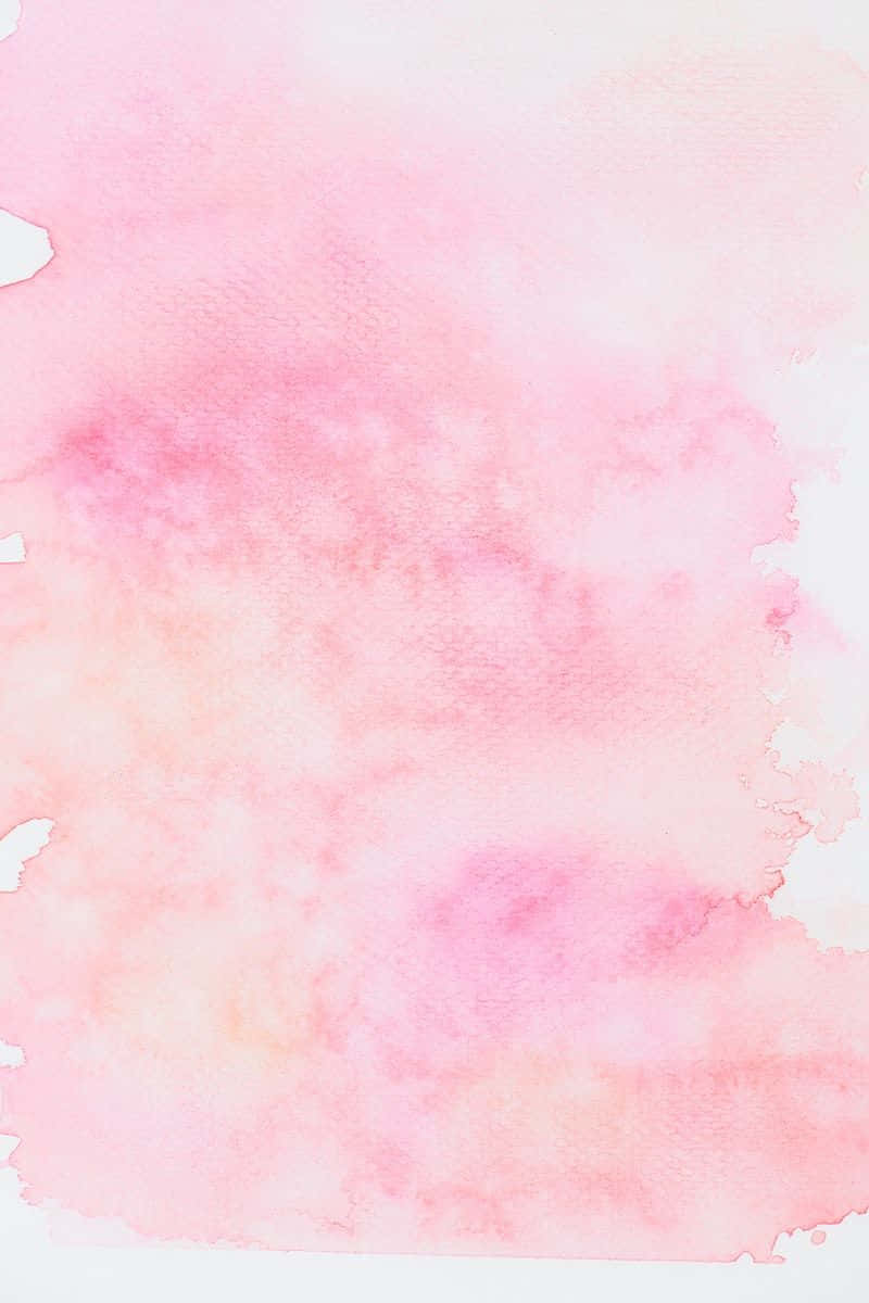 A Pink Watercolor Background With A White Background Wallpaper