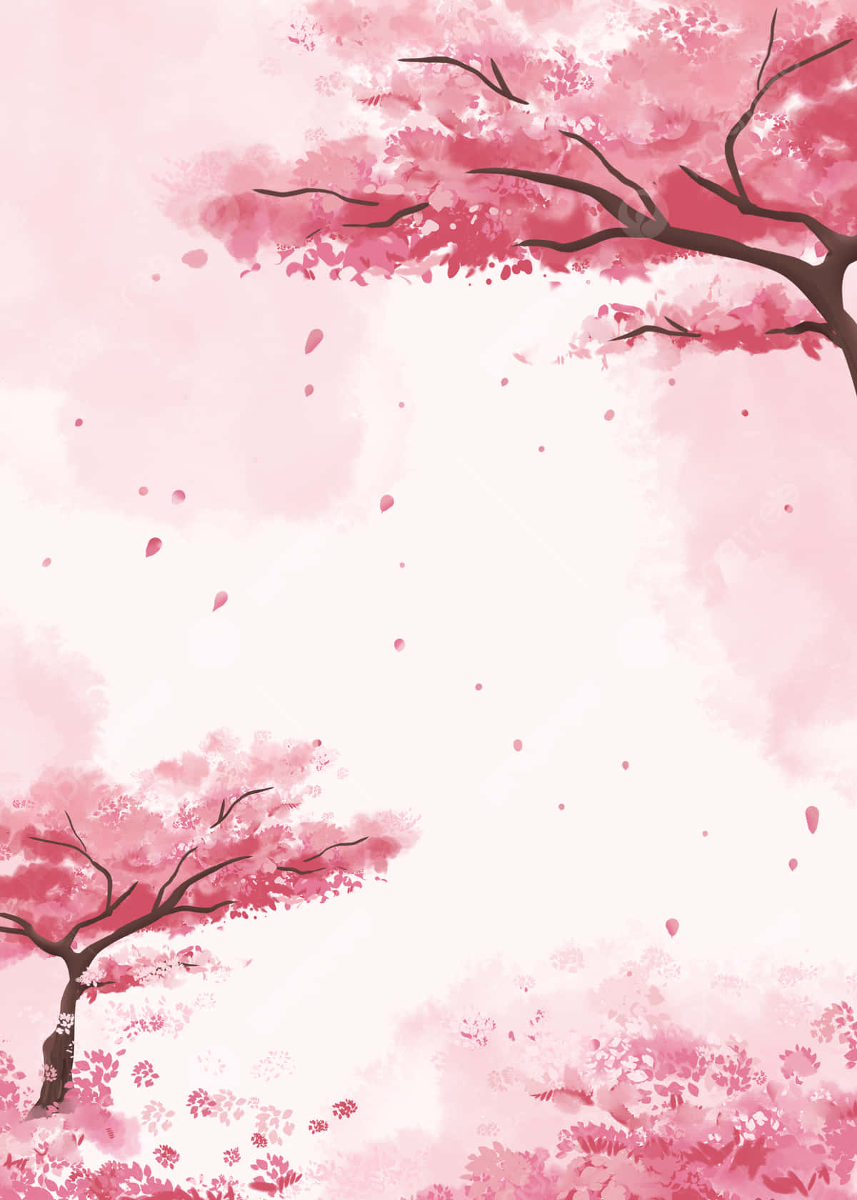 Download Vibrant Pink Watercolor Paint Swirl Wallpaper 