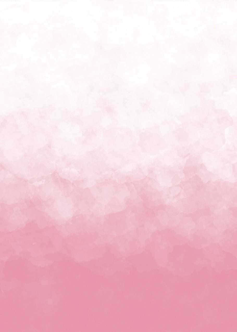 Fundode Tela Em Aquarela Rosa E Branco Papel de Parede