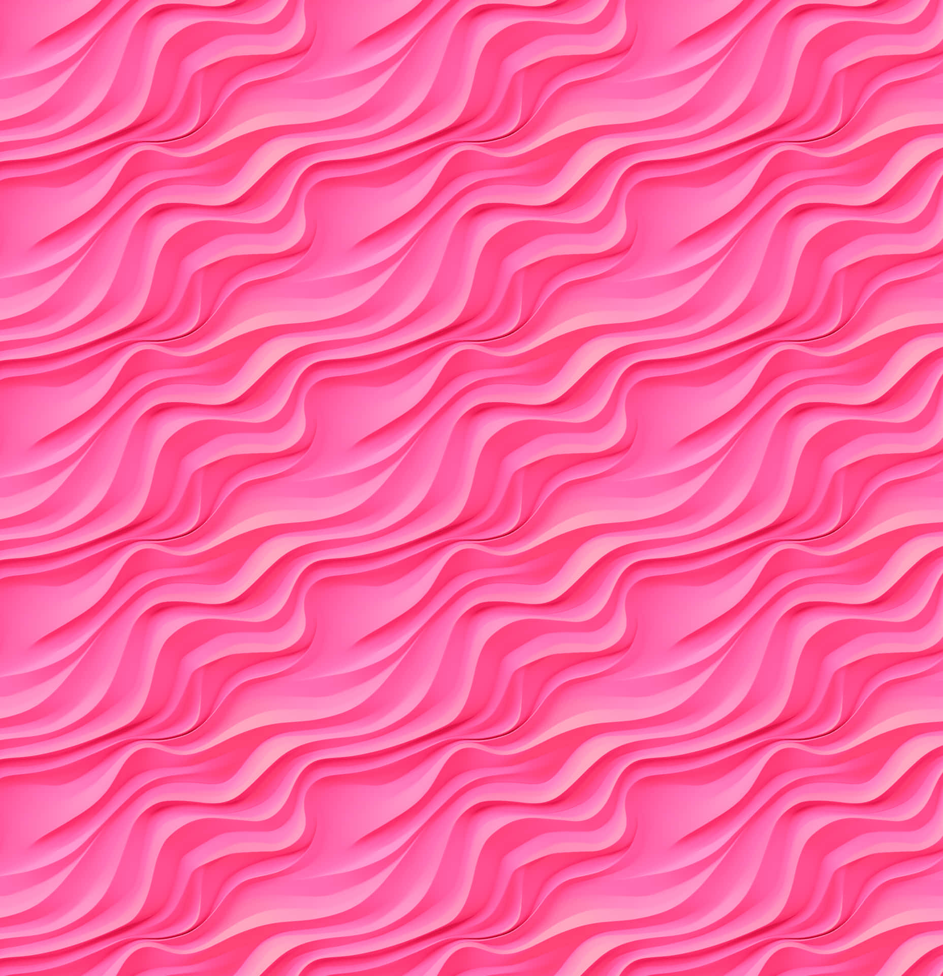 Pink Wavy3 D Pattern Texture Wallpaper