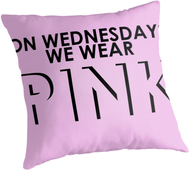 Pink Wednesday Cushion PNG