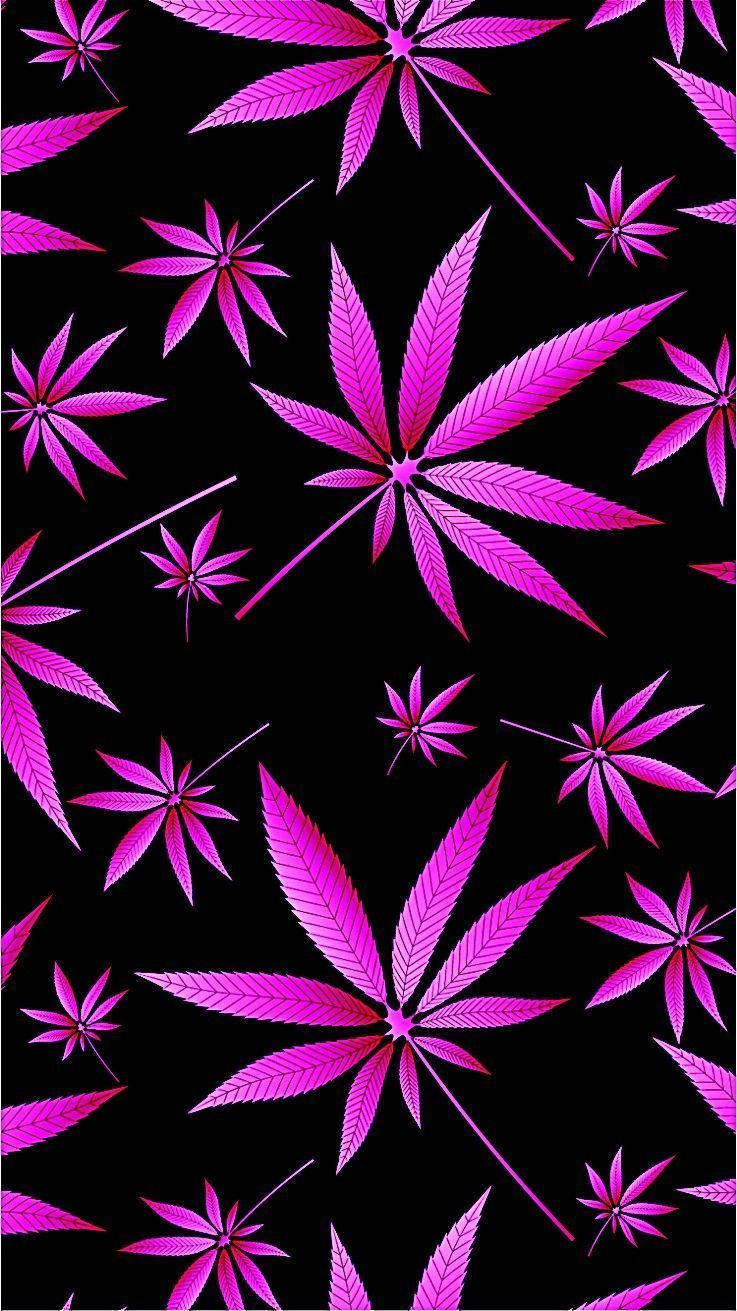 Pink Weed For Iphone Screens Wallpaper