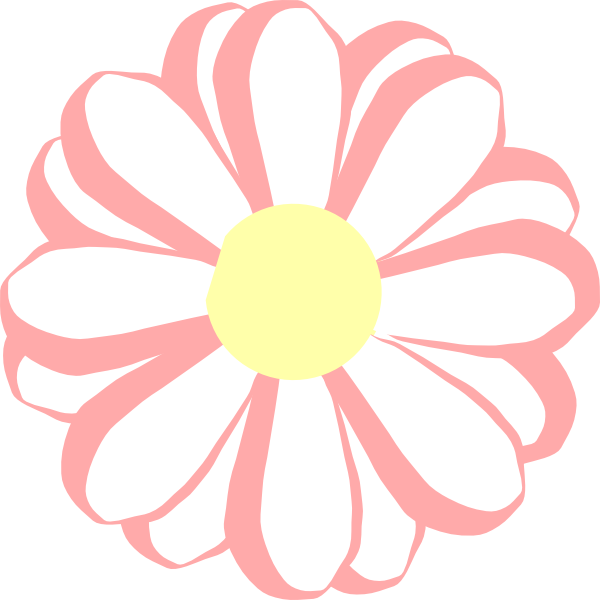 Pink White Daisy Clipart PNG