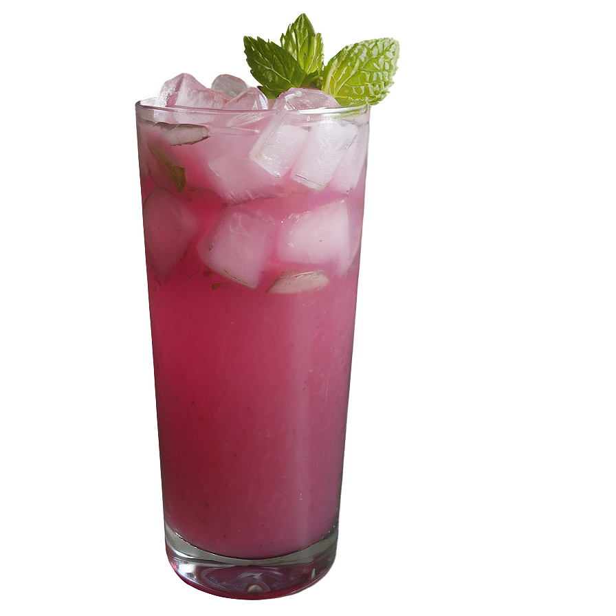 Pink Whitney With Mint Garnish Png 36 PNG